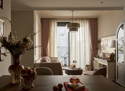 Căn hộ 77 m2 màu hồng mang tinh thần thời gian - Nhà Đẹp Sài Gòn