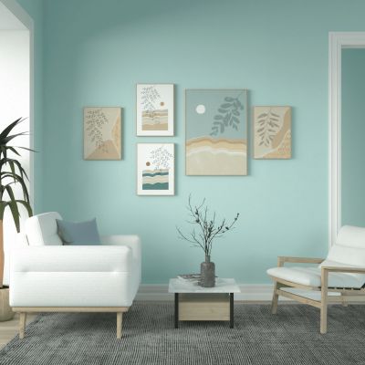 Sơn tường màu xanh pastel - Xua tan cái nóng mùa hè - Nhà Đẹp Sài Gòn