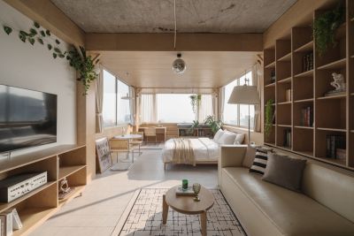 Căn hộ 50 m2 thiết kế như sân khấu ngắm cảnh thành phố - Nhà Đẹp Sài Gòn