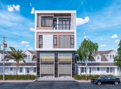 Mẫu nhà 3 tầng 1 tum hiện đại, thịnh hành năm 2024 - Nhà Đẹp Sài Gòn
