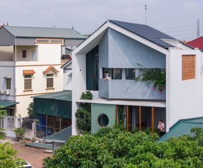 Ngôi nhà có mặt tiền cắt vát như viên ngọc - Nhà Đẹp Sài Gòn