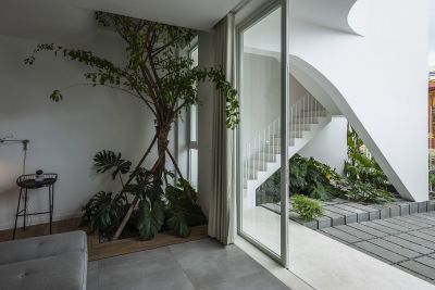 Nhà phố tổ hợp những đường cong - Nhà Đẹp Sài Gòn