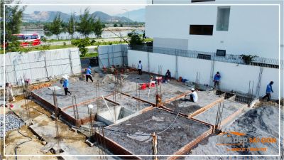 Mr. Thiết's Villa - Công tác xây đà kiềng móng - Nhà Đẹp Sài Gòn