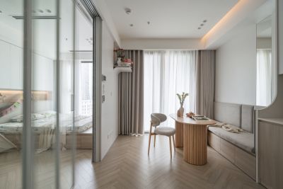 Mở rộng không gian cho căn hộ 42 m² - Nhà Đẹp Sài Gòn