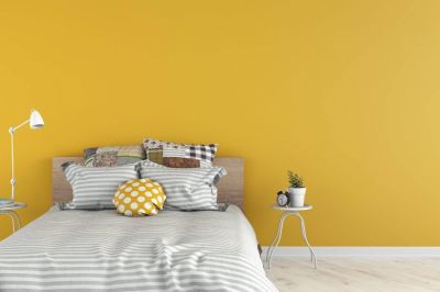 Sơn tường màu vàng chanh - Nhìn là mê - Nhà Đẹp Sài Gòn