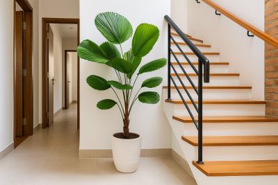 Cây phong thủy đặt cầu thang để hút tài lộc - Nhà Đẹp Sài Gòn