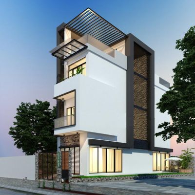 Tham khảo thiết kế nhà phố 3 tầng 90 m² phá cách kiến trúc - Nhà Đẹp Sài Gòn