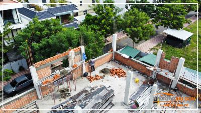 Mr. Thanh's Villa - Xây tường bao lầu 2 - Nhà Đẹp Sài Gòn