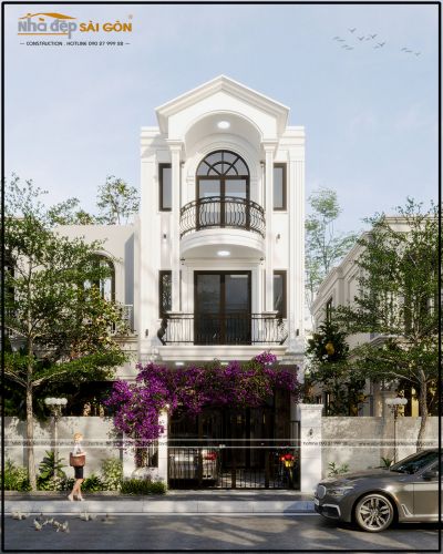 Nhà phố tân cổ điển 3 tầng tại Nha Trang - Nhà Đẹp Sài Gòn