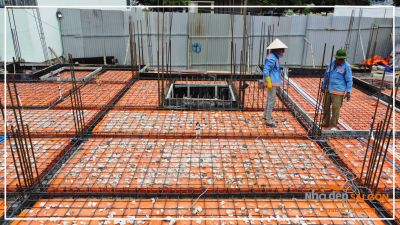Mr. Thanh's Villa - Xây đà kiềng móng và rải đá pha lê - Nhà Đẹp Sài Gòn