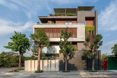 Biệt thự với các khối vuông xếp trượt - Nhà Đẹp Sài Gòn