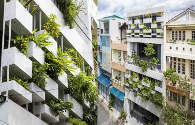Mát mắt với nhà phố 4 tầng sở hữu mặt tiền ngập tràn cây xanh - Nhà Đẹp Sài Gòn