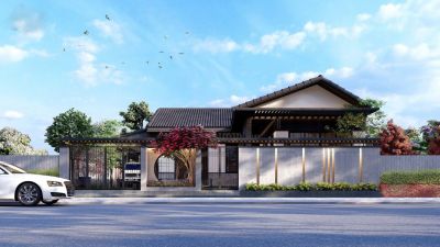 Mẫu tường rào nhà mái đậm chất Nhật Bản - Nhà Đẹp Sài Gòn