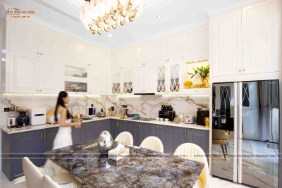 Mr. Đức's House - Nhà phố sang trọng với 2 gam màu trắng và vàng - Nhà Đẹp Sài Gòn