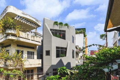 Nhà phố thiết kế như đá tảng hình lục giác - Nhà Đẹp Sài Gòn