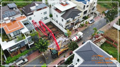 Mrs. Hải's Villa - Tổng quan công tác đổ bê tông móng - Nhà Đẹp Sài Gòn