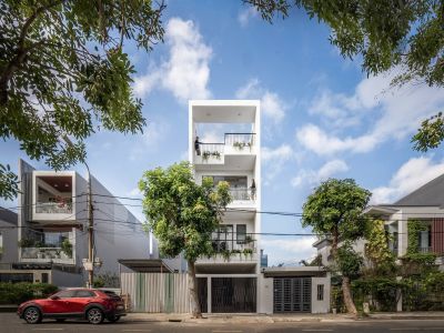 Nhà ống ba tầng với các góc nhìn thay đổi liên tục - Nhà Đẹp Sài Gòn