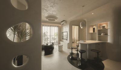 Căn hộ sơn hiệu ứng 70% diện tích để giống hang tự nhiên - Nhà Đẹp Sài Gòn