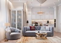 Mẫu thiết kế nội thất chung cư 67m2 phong cách tân cổ điển đẹp thanh nhã